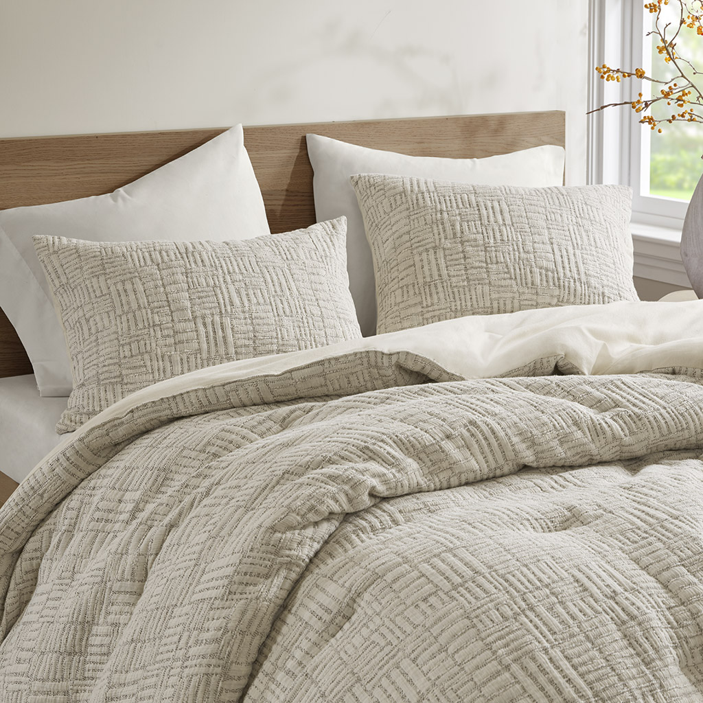 Harper Oversized Cotton Matelasse Comforter Set