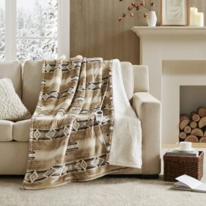 Print Plush to Sherpa Heated Throw from Woolrich in Aztec. Print Plush to Sherpa Heated Throw from Woolrich in Aztec. Print Plush to Sherpa Heated Throw from Woolrich in Aztec. Print Plush to Sherpa Heated Throw from Woolrich in Aztec. Print Plush to Sherpa Heated Throw from Woolrich in Aztec.