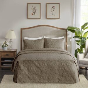 Quebec 3 Piece Split Corner Pleated Quilted Bedspread from Madison Park in  Khaki. Quebec 3 Piece Split Corner Pleated Quilted Bedspread from Madison Park in  Khaki. Quebec 3 Piece Split Corner Pleated Quilted Bedspread from Madison Park in  Khaki. Quebec 3 Piece Split Corner Pleated Quilted Bedspread from Madison Park in  Khaki. Quebec 3 Piece Split Corner Pleated Quilted Bedspread from Madison Park in  Khaki.