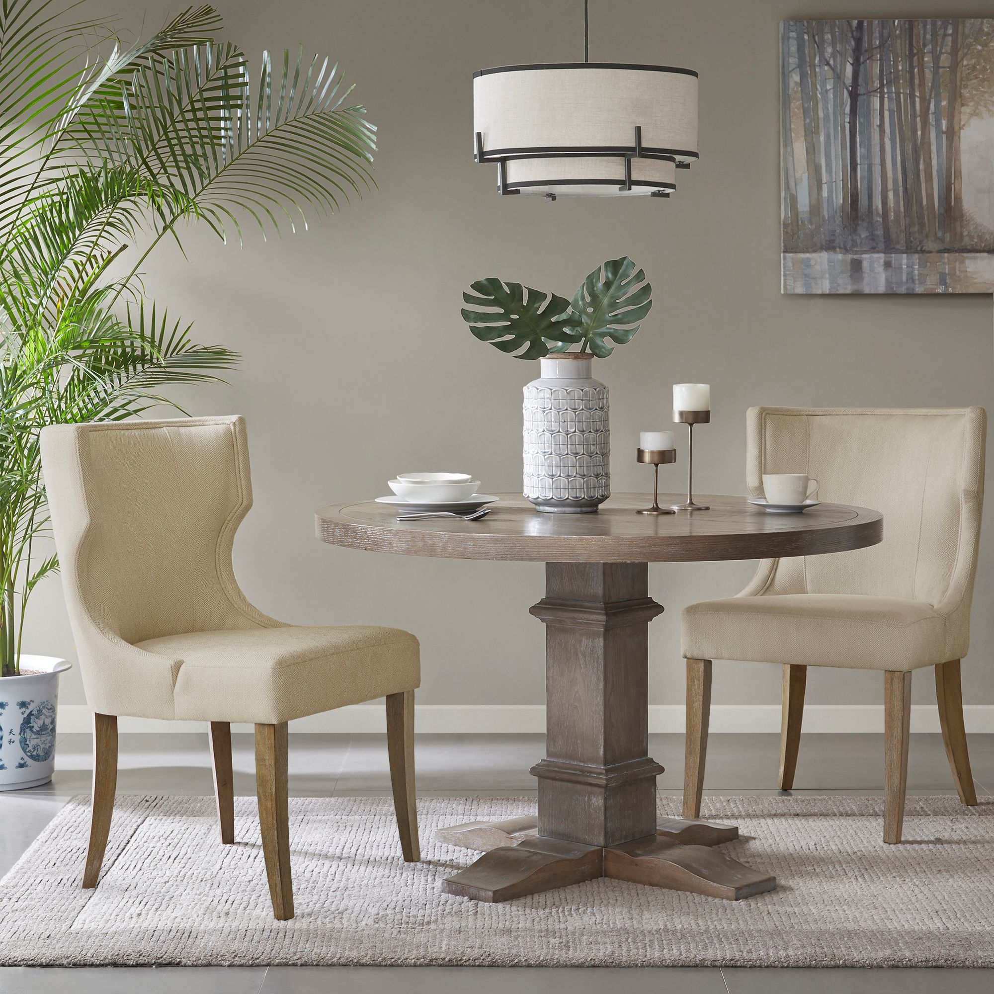 Carson Upholstered Wingback Dining Chair