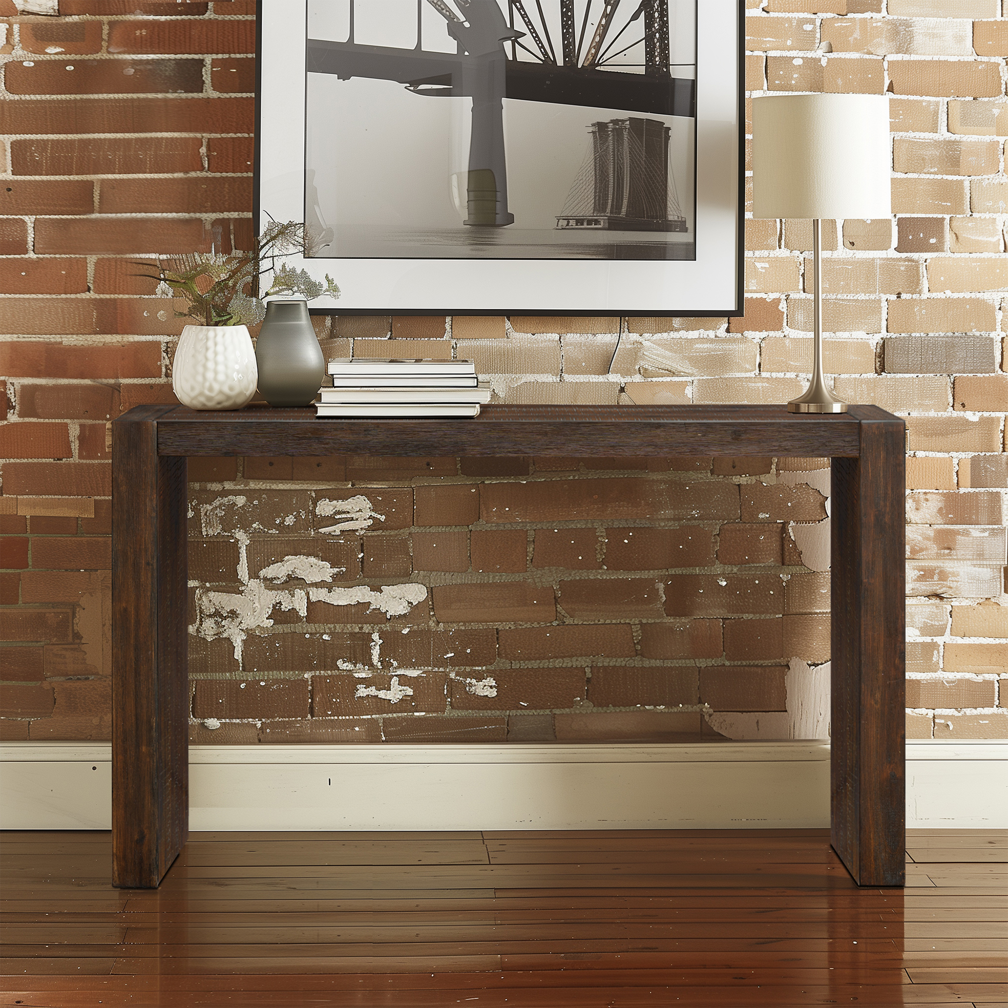 Monterey Counter-Height Wood Console Table (54″W)