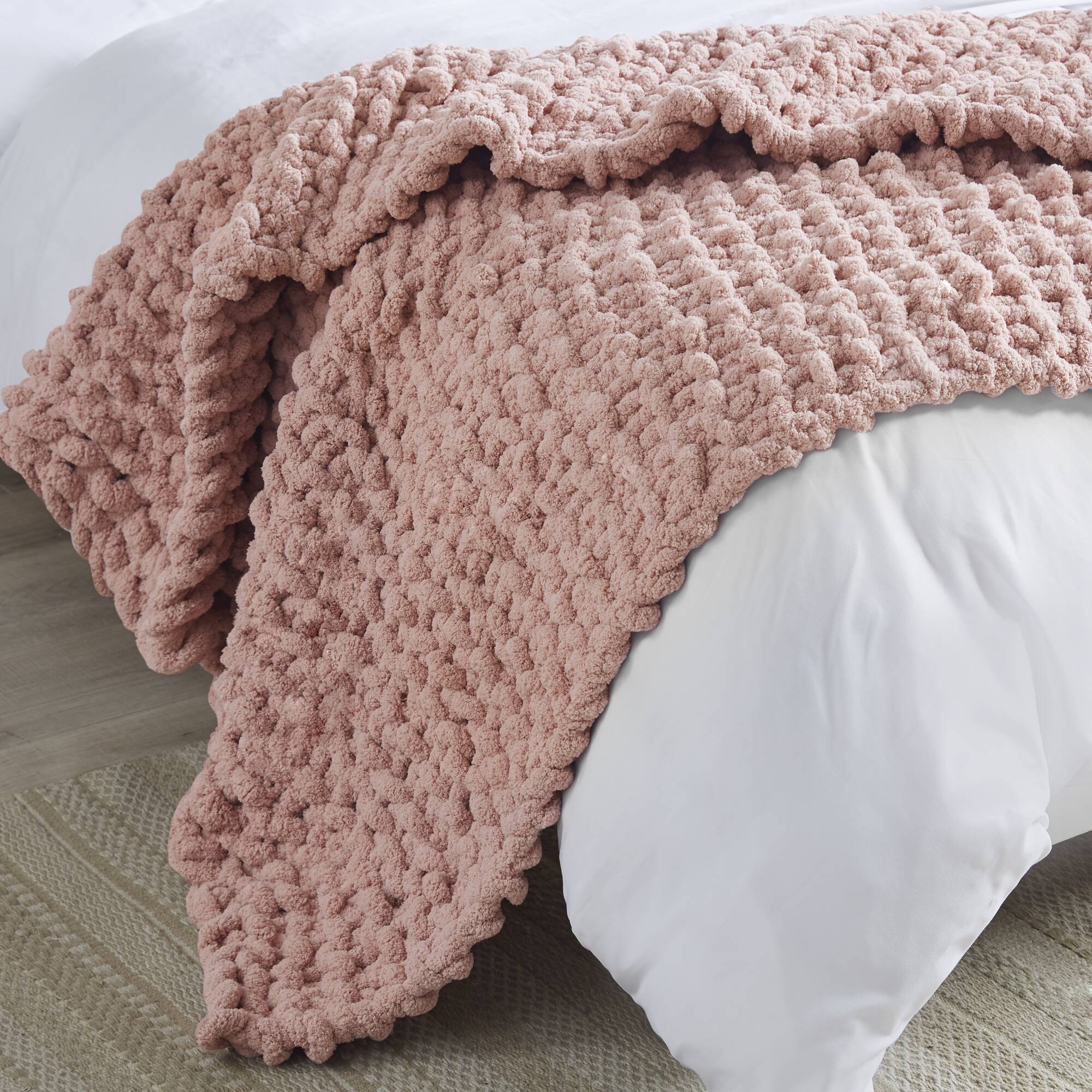 Chenille Chunky Knit Throw