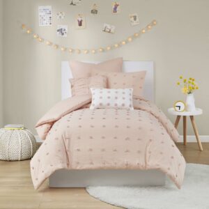 Brooklyn Cotton Jacquard Comforter Set with Euro Shams and Throw Pillows from Urban Habitat in  Pink. Brooklyn Cotton Jacquard Comforter Set with Euro Shams and Throw Pillows from Urban Habitat in  Pink. Brooklyn Cotton Jacquard Comforter Set with Euro Shams and Throw Pillows from Urban Habitat in  Pink. Brooklyn Cotton Jacquard Comforter Set with Euro Shams and Throw Pillows from Urban Habitat in  Pink. Brooklyn Cotton Jacquard Comforter Set with Euro Shams and Throw Pillows from Urban Habitat in  Pink.
