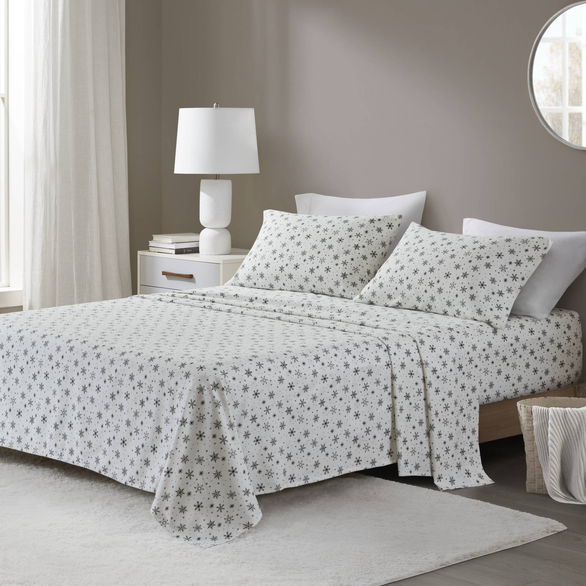 Cozy Cotton Flannel Printed Sheet Set
