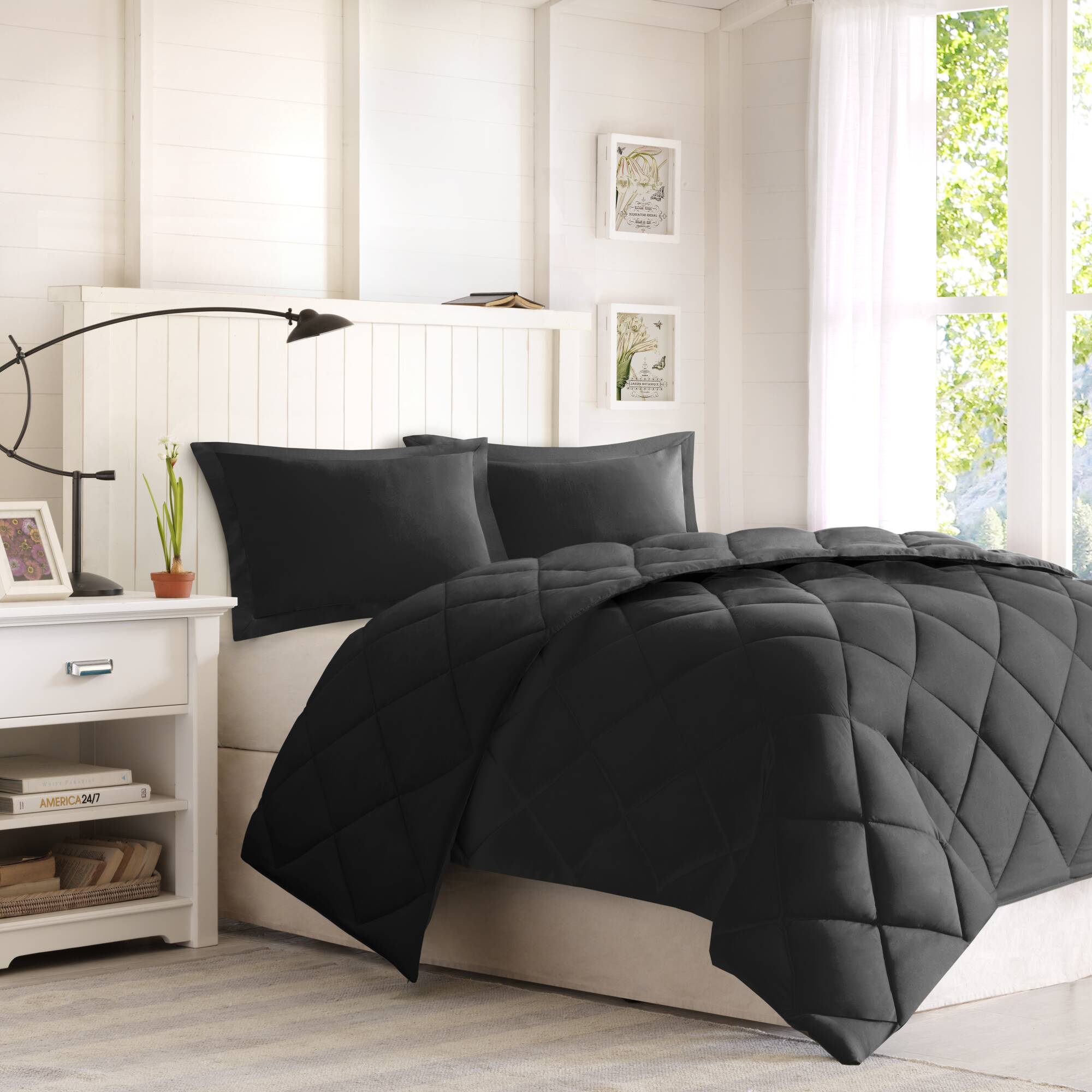 Larkspur 3M Scotchgard Reversible Down Alt Comforter Set