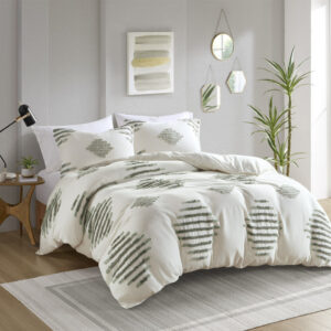 Tahli 3 Piece Cotton Blend Chenille Duvet Cover Set from INK+IVY in  Green/Ivory. Tahli 3 Piece Cotton Blend Chenille Duvet Cover Set from INK+IVY in  Green/Ivory. Tahli 3 Piece Cotton Blend Chenille Duvet Cover Set from INK+IVY in  Green/Ivory. Tahli 3 Piece Cotton Blend Chenille Duvet Cover Set from INK+IVY in  Green/Ivory. Tahli 3 Piece Cotton Blend Chenille Duvet Cover Set from INK+IVY in  Green/Ivory.