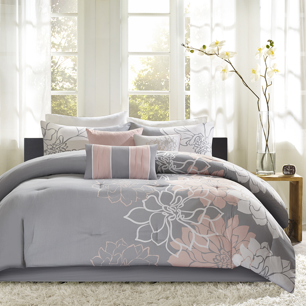 Lola Printed Cotton Sateen Comforter Set