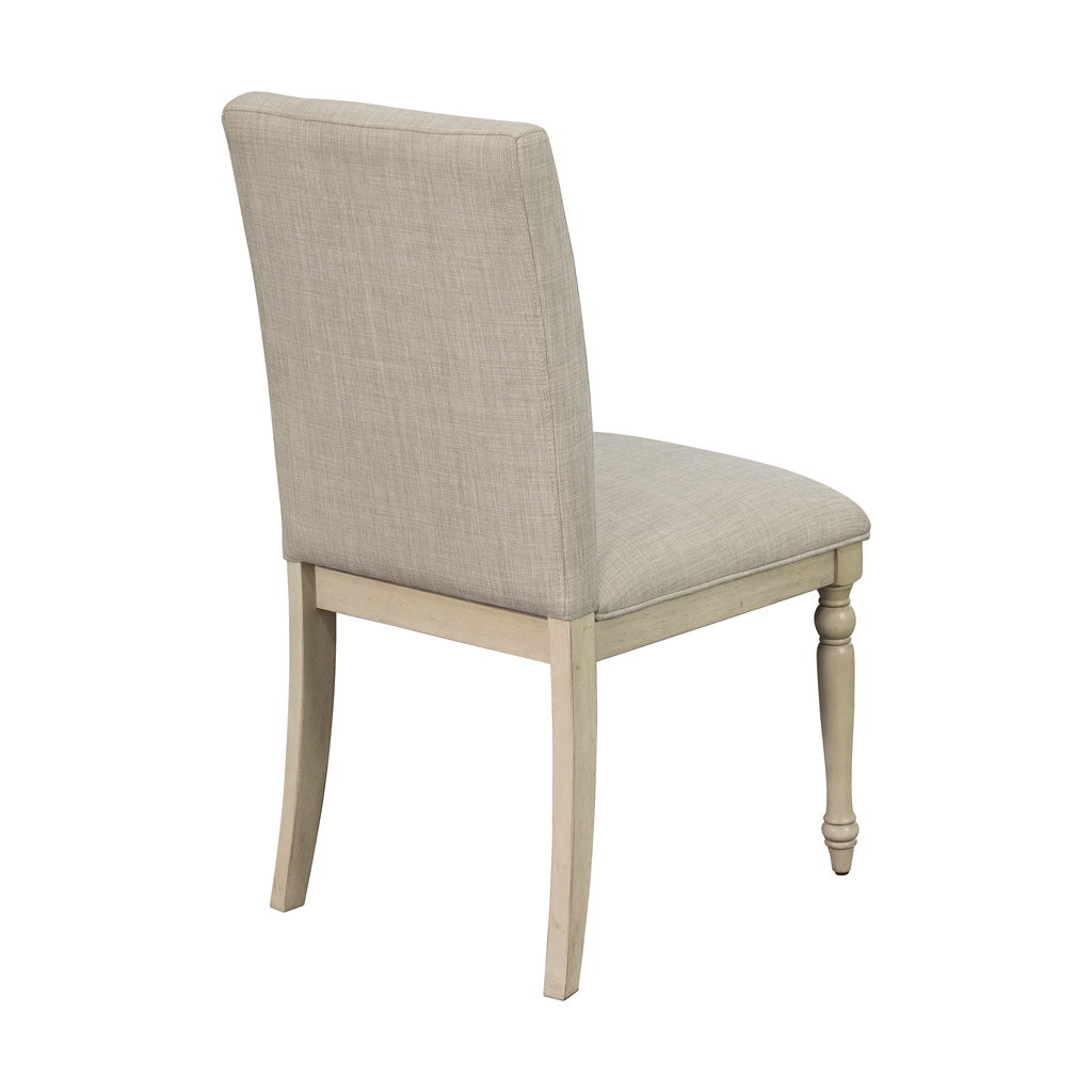Fiona Upholstered Dining Chair with Turned Wood Legs Set of 2