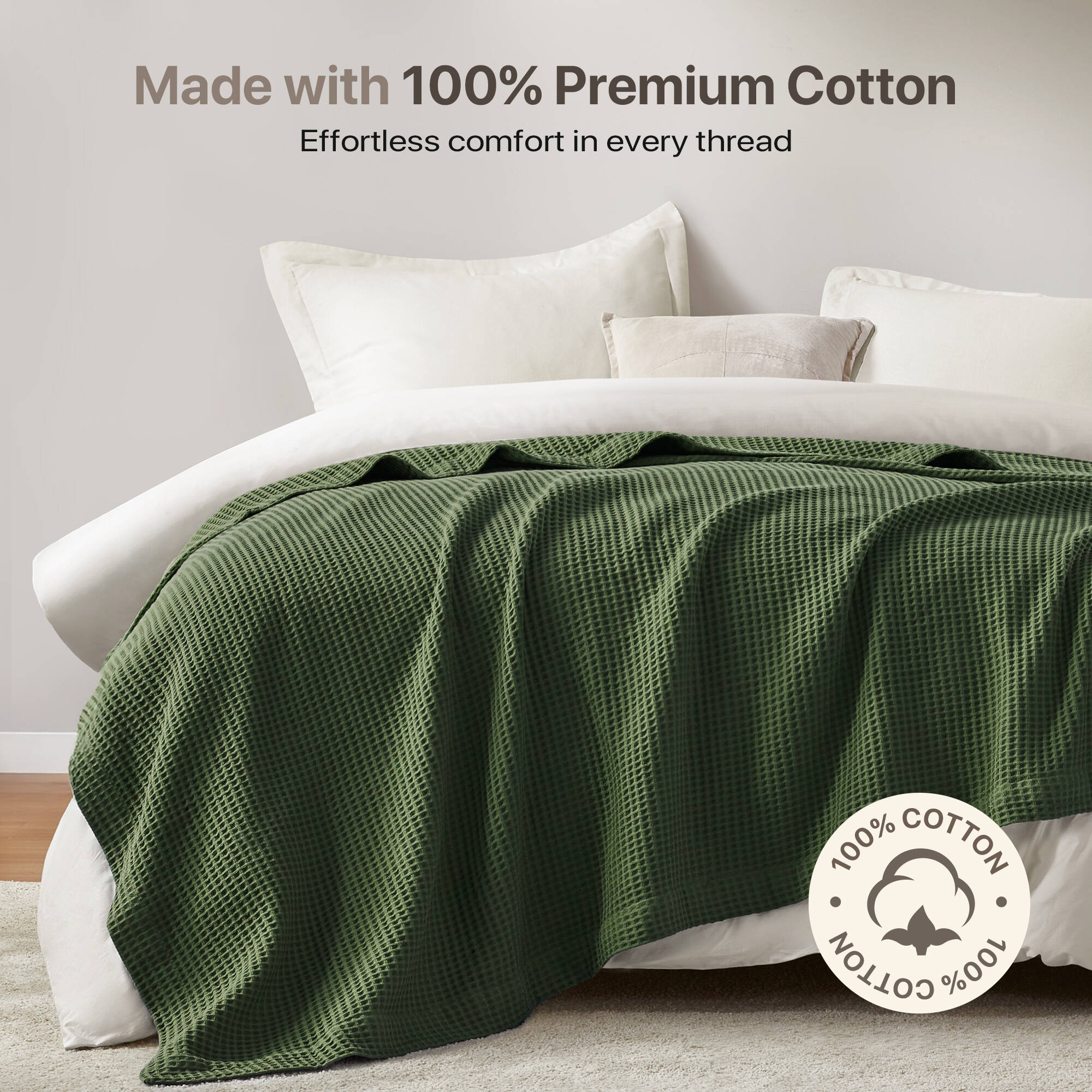 Waffle Weave Cotton Blanket