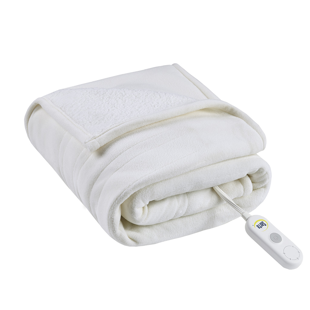 Fleece to Sherpa Heated Throw