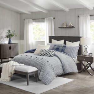 Essence Oversized Cotton Clipped Jacquard Comforter Set with Euro Shams and Throw Pillows from Madison Park Signature in  Blue. Essence Oversized Cotton Clipped Jacquard Comforter Set with Euro Shams and Throw Pillows from Madison Park Signature in  Blue. Essence Oversized Cotton Clipped Jacquard Comforter Set with Euro Shams and Throw Pillows from Madison Park Signature in  Blue. Essence Oversized Cotton Clipped Jacquard Comforter Set with Euro Shams and Throw Pillows from Madison Park Signature in  Blue. Essence Oversized Cotton Clipped Jacquard Comforter Set with Euro Shams and Throw Pillows from Madison Park Signature in  Blue.