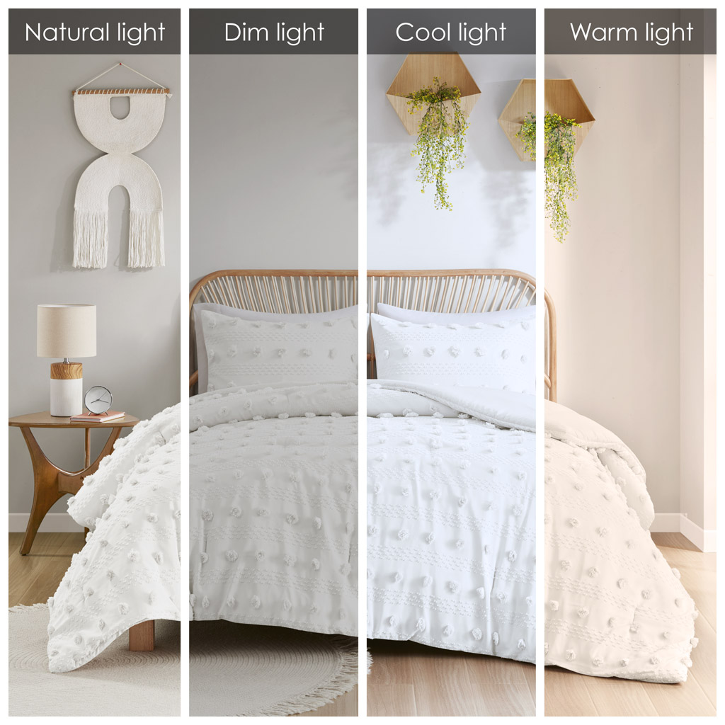 Lucy Clip Jacquard Comforter Set