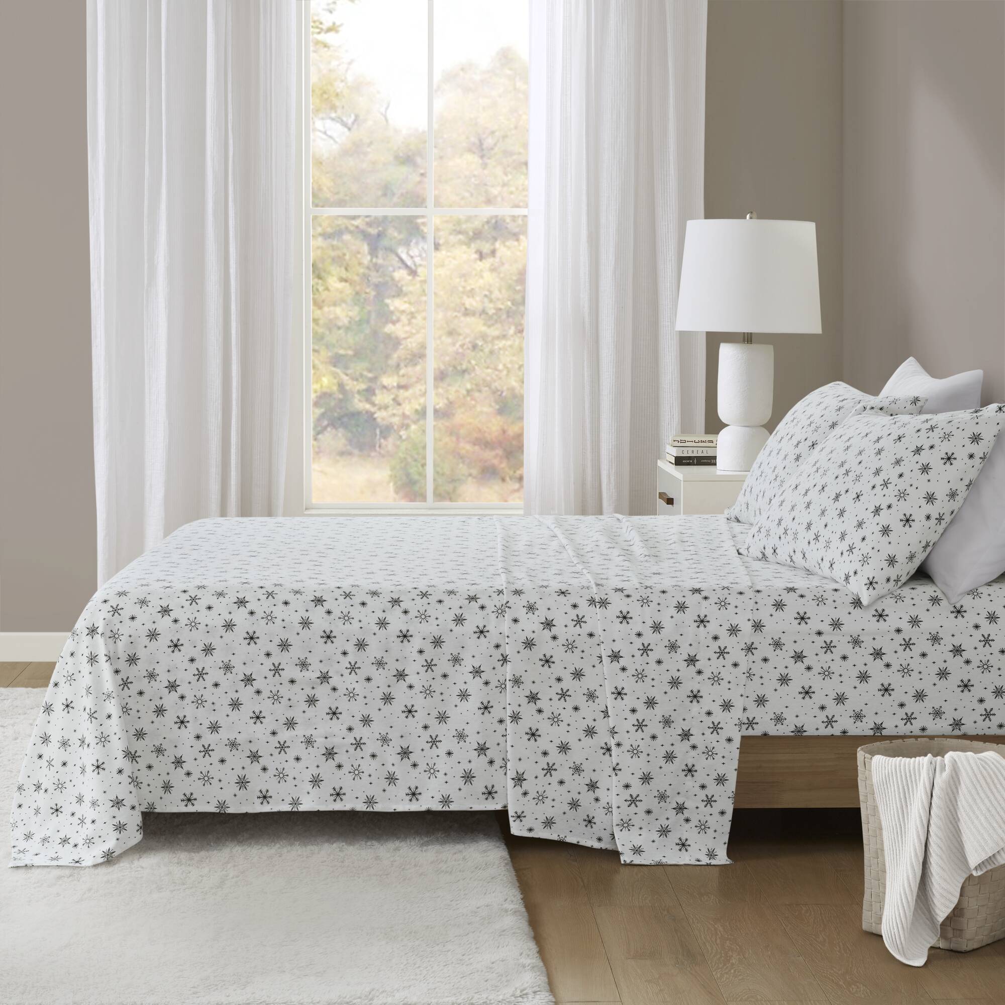 Cozy Cotton Flannel Printed Sheet Set