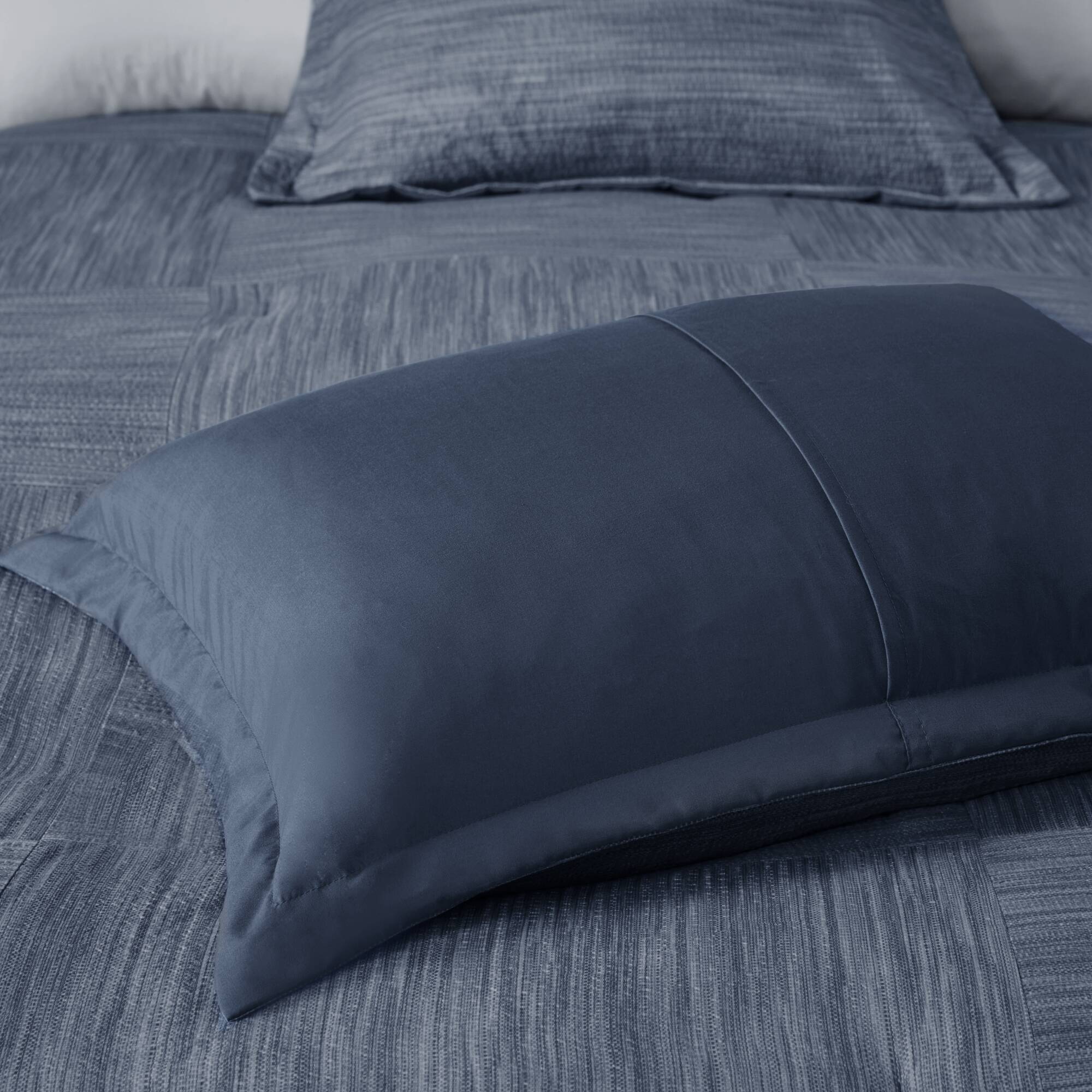 Walter 7 Piece Printed Seersucker Comforter Set