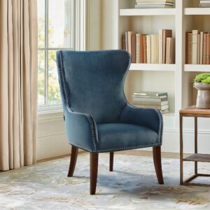 Hancock Button Tufted Wingback Accent Chair with Nailhead Trim from Madison Park in  Blue. Hancock Button Tufted Wingback Accent Chair with Nailhead Trim from Madison Park in  Blue. Hancock Button Tufted Wingback Accent Chair with Nailhead Trim from Madison Park in  Blue. Hancock Button Tufted Wingback Accent Chair with Nailhead Trim from Madison Park in  Blue. Hancock Button Tufted Wingback Accent Chair with Nailhead Trim from Madison Park in  Blue.