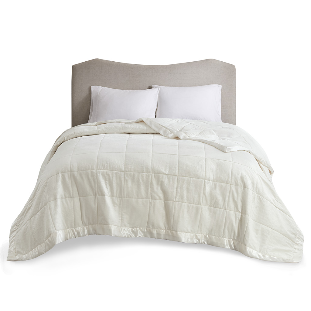 Cambria Oversized Down Alternative Blanket with Satin Trim