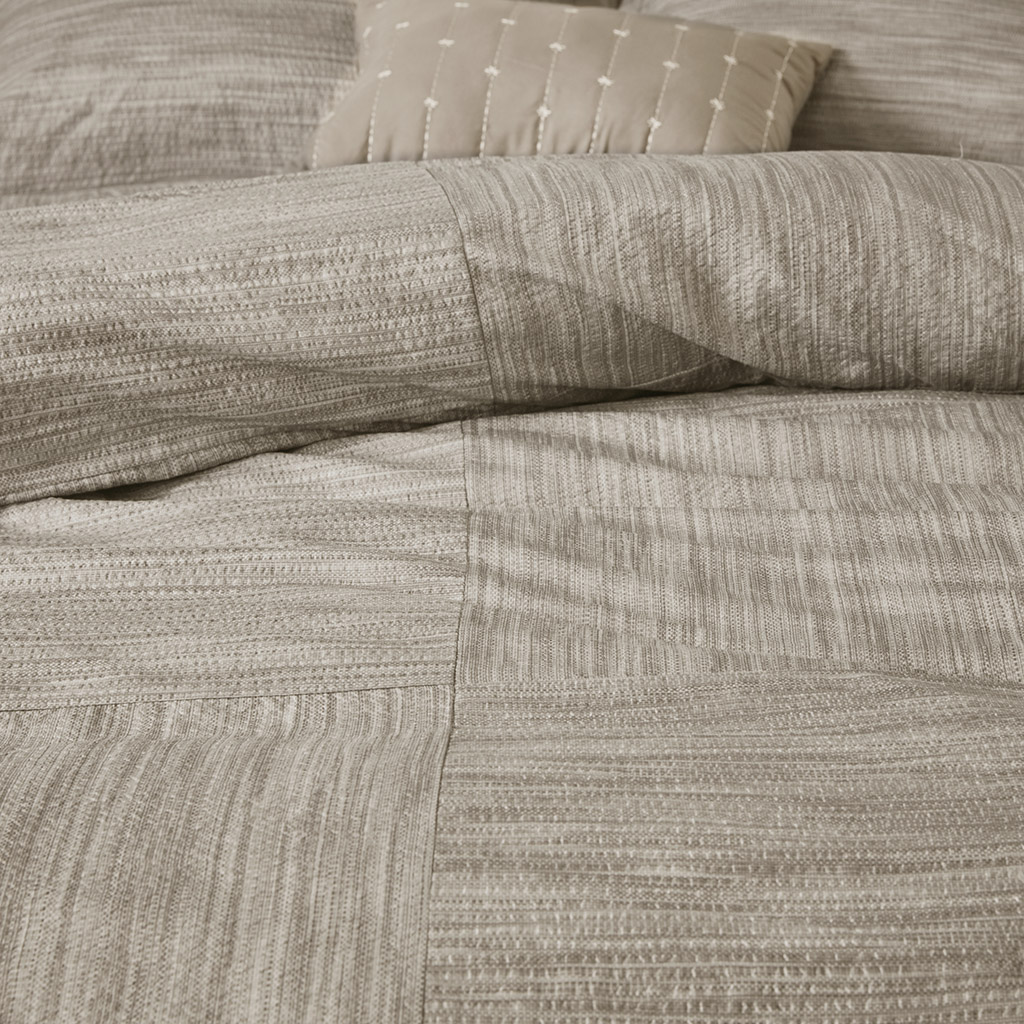 Walter 7 Piece Printed Seersucker Comforter Set