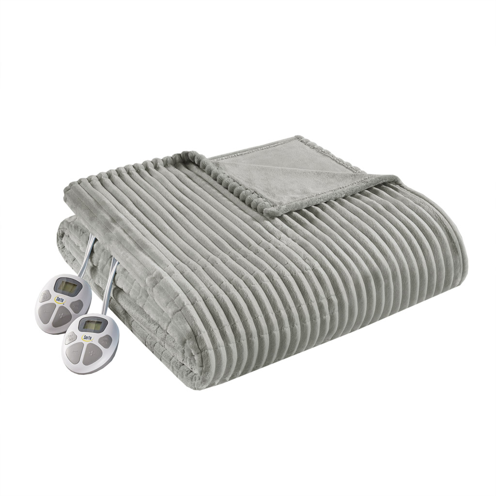 Corded Plush Heated Blanket