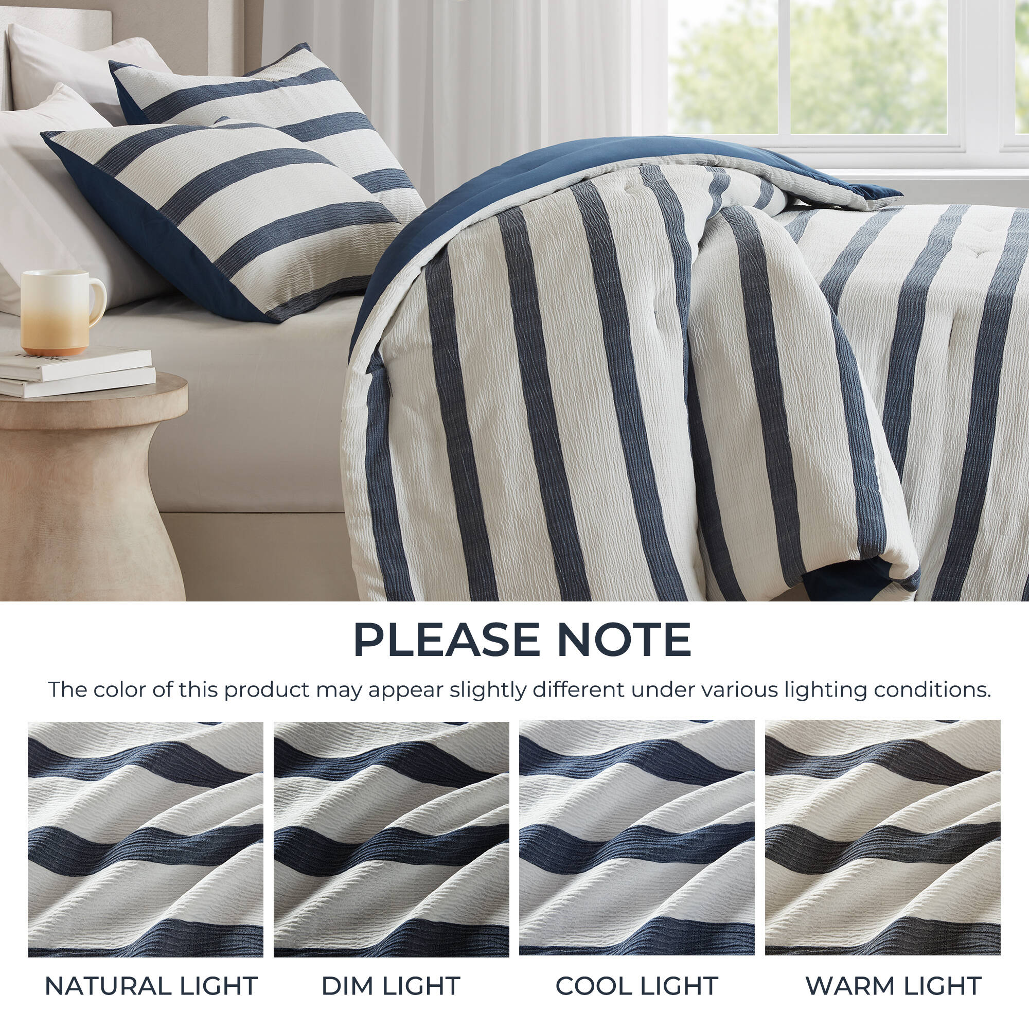 Merritt Yarn-dyed Striped Comforter