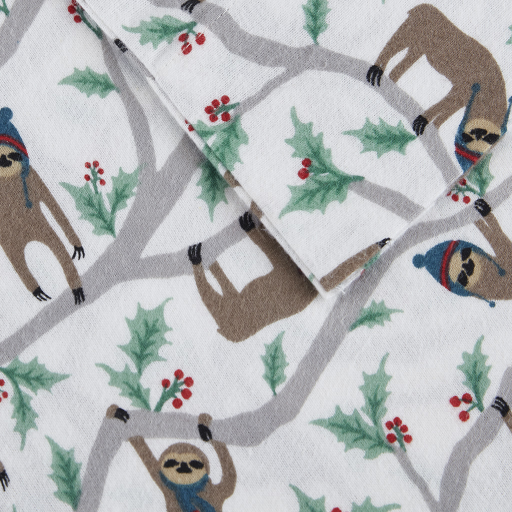 Cozy Cotton Flannel Printed Sheet Set