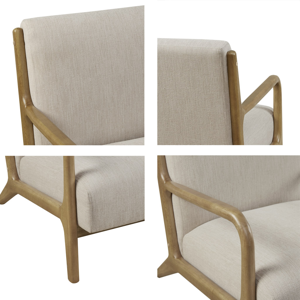 Novak Mid-Century Modern Accent Armchair