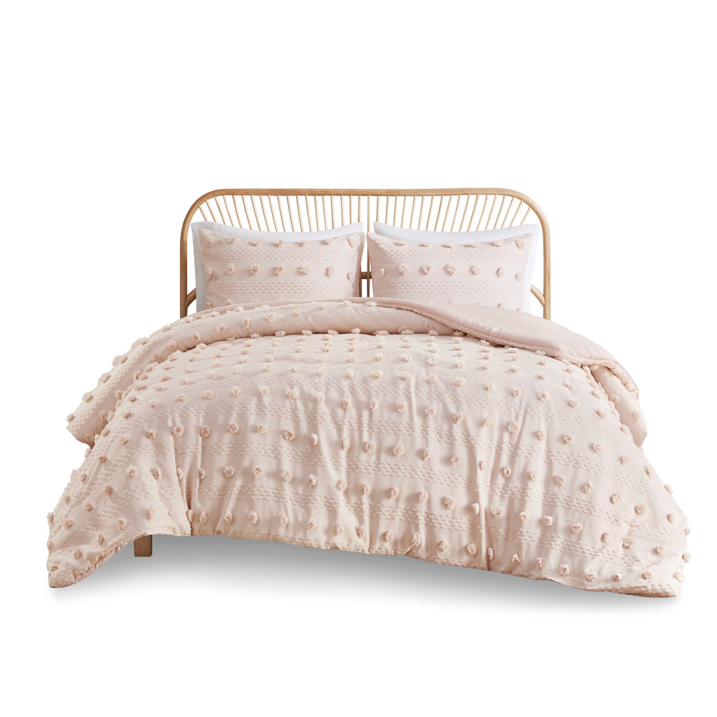 Lucy Clip Jacquard Duvet Cover Set