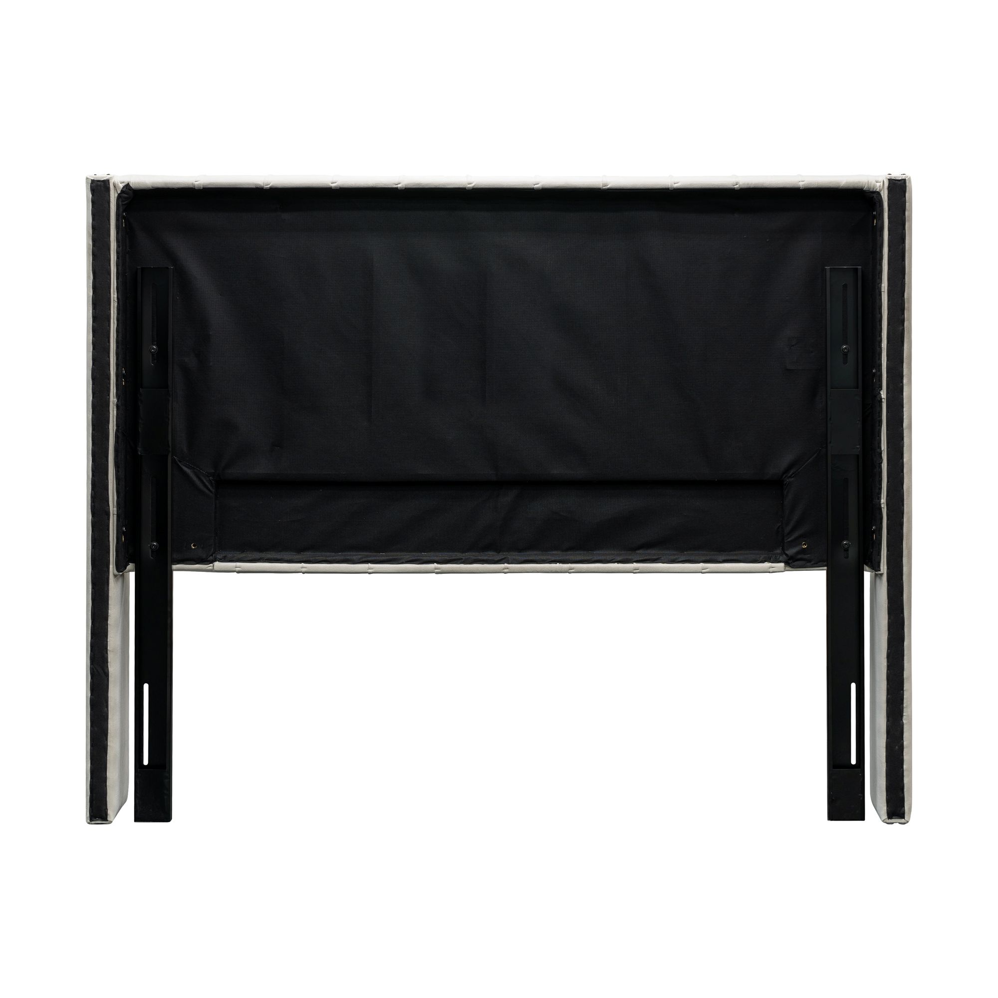 Amelia Upholstered Wingback Headboard with Button Tufting & Nailhead Trim