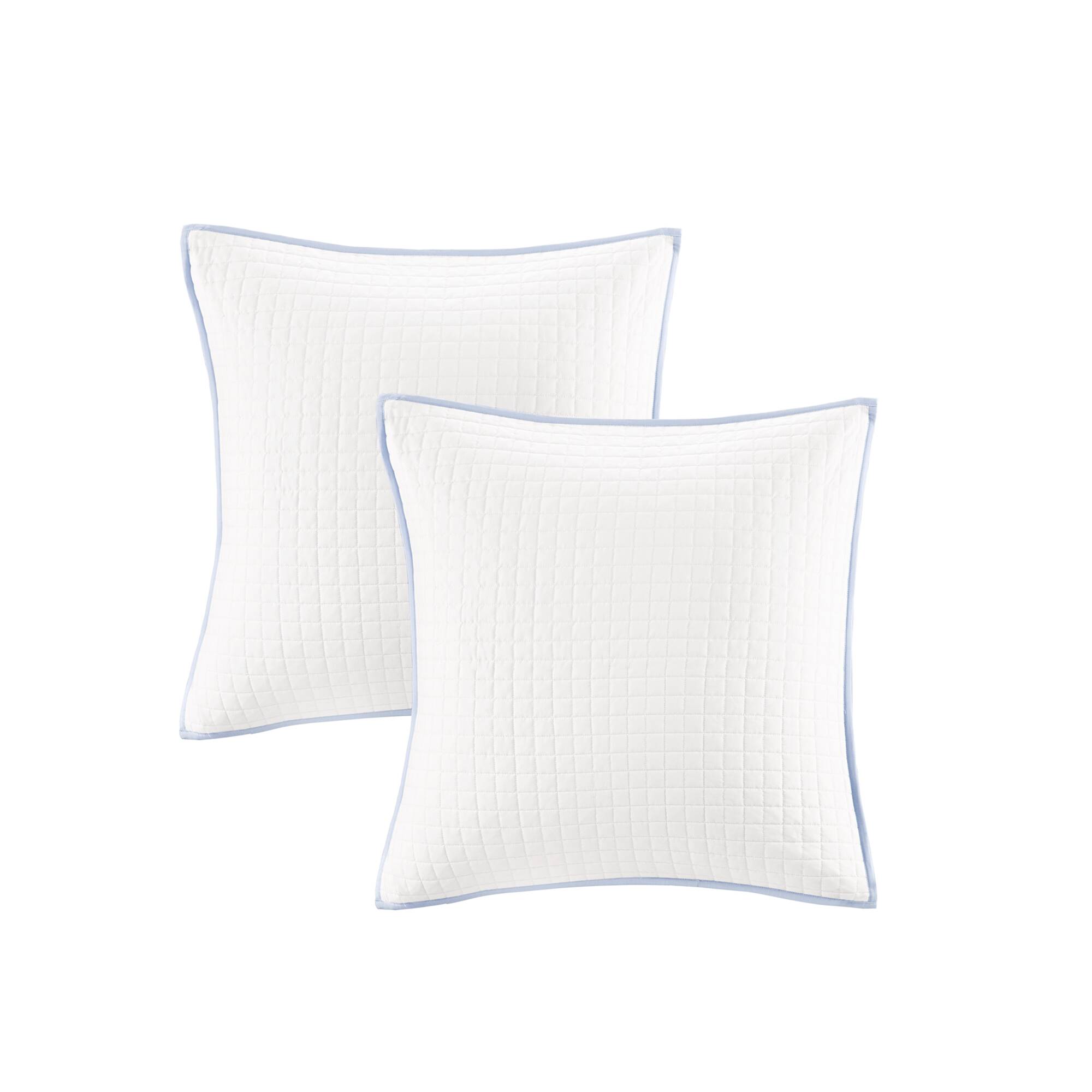 Brooklyn Cotton Jacquard Comforter Set with Euro Shams and Throw Pillows
