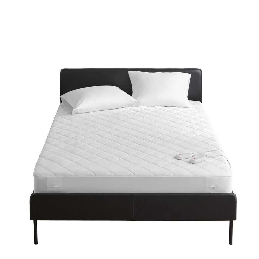Embossed Microfiber Heated Mattress Pad