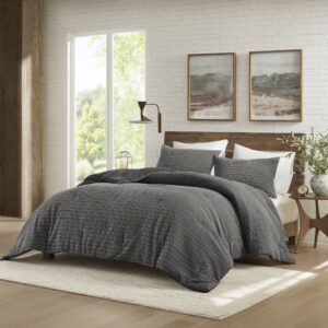Lyon Waffle Washed Comforter Set from Woolrich in  Charcoal. Lyon Waffle Washed Comforter Set from Woolrich in  Charcoal. Lyon Waffle Washed Comforter Set from Woolrich in  Charcoal. Lyon Waffle Washed Comforter Set from Woolrich in  Charcoal. Lyon Waffle Washed Comforter Set from Woolrich in  Charcoal.