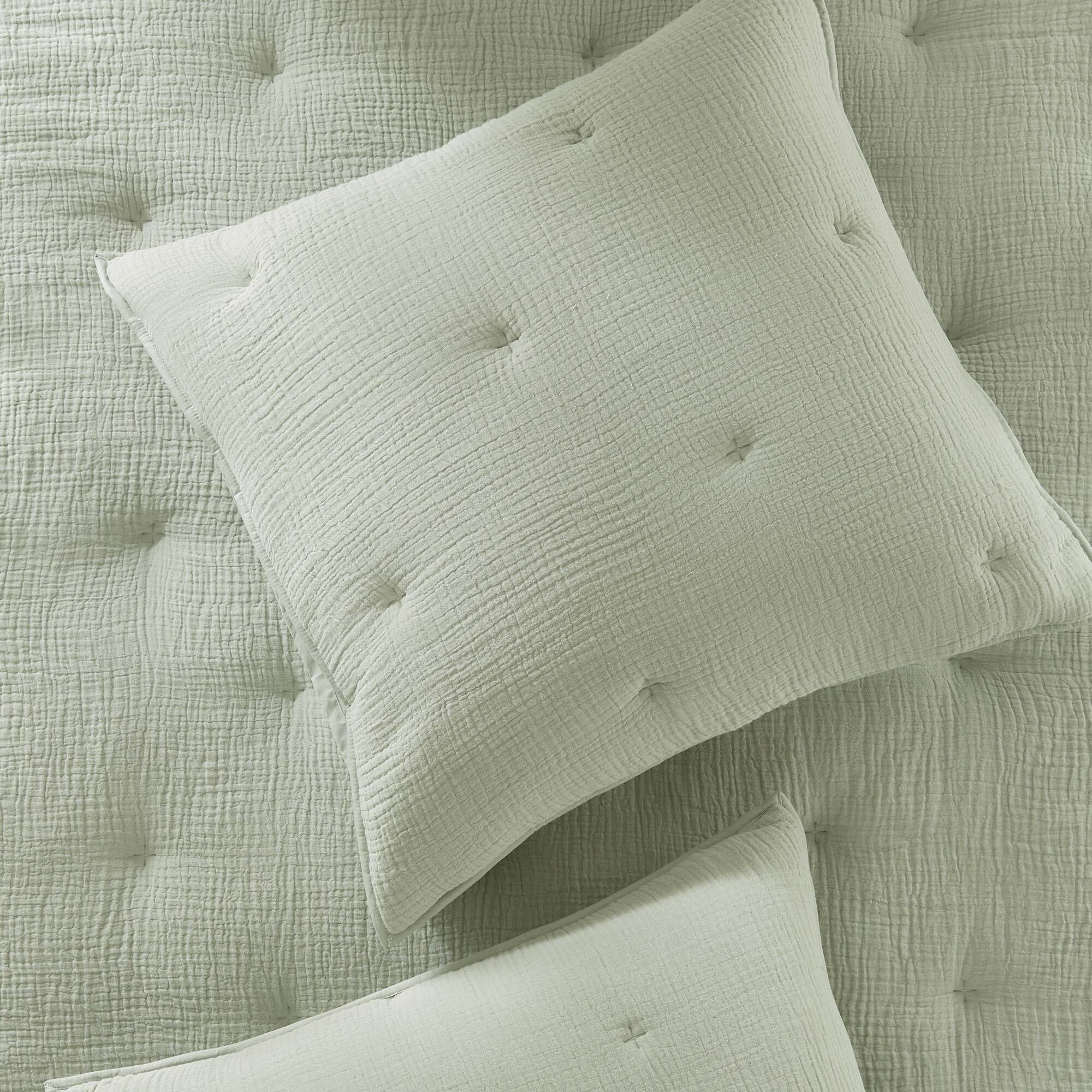 Breeze cotton gauze embroidered Euro Sham