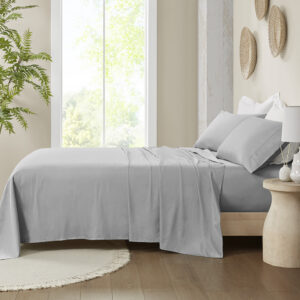 300 Thread Count 100% Organic Cotton Deep Pocket Sheet Set from Madison Park in  Grey. 300 Thread Count 100% Organic Cotton Deep Pocket Sheet Set from Madison Park in  Grey. 300 Thread Count 100% Organic Cotton Deep Pocket Sheet Set from Madison Park in  Grey. 300 Thread Count 100% Organic Cotton Deep Pocket Sheet Set from Madison Park in  Grey. 300 Thread Count 100% Organic Cotton Deep Pocket Sheet Set from Madison Park in  Grey.
