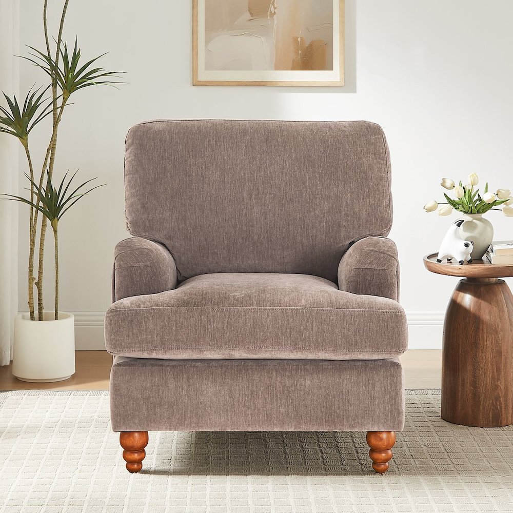 Clarendon Arm Chair – Heathered Cocoa
