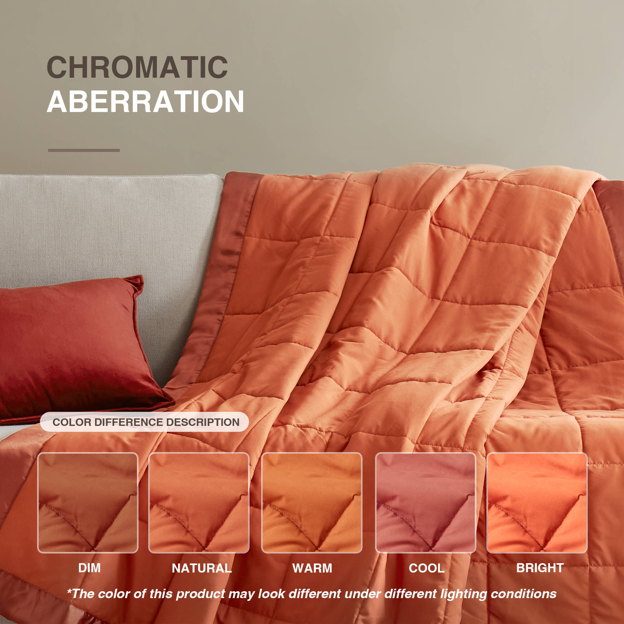 Windom Lightweight Down Alternative Blanket with Satin Trim