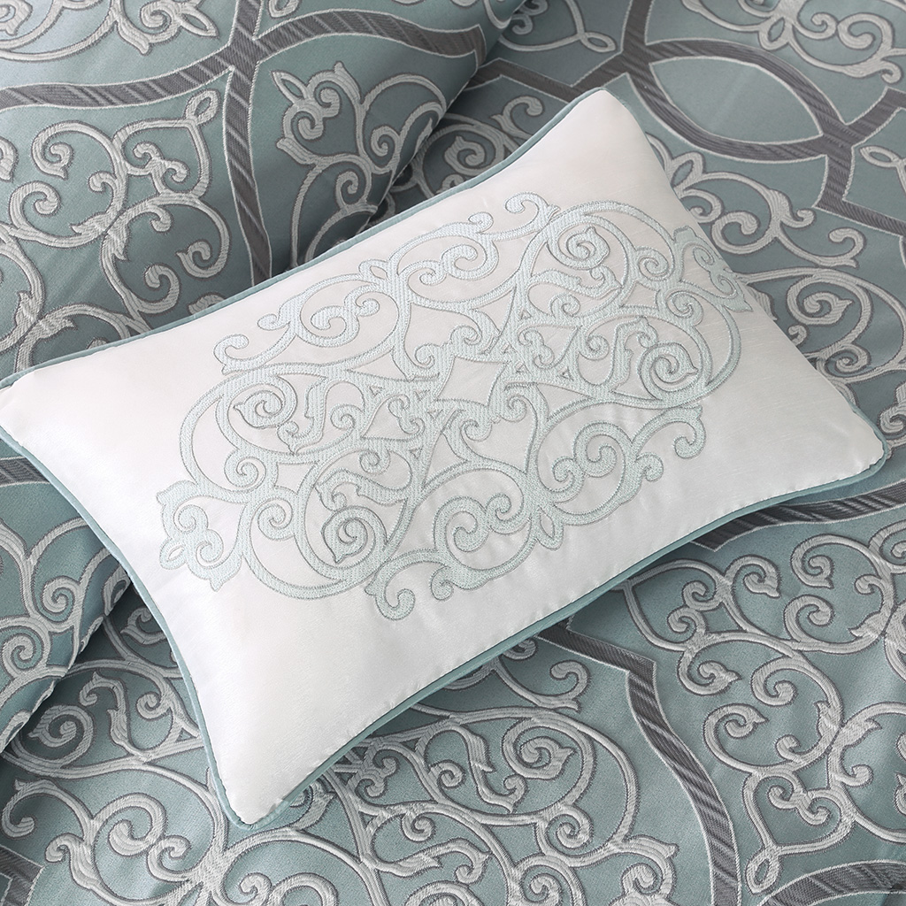 Lavine 12 Piece Comforter Set with Cotton Bed Sheets