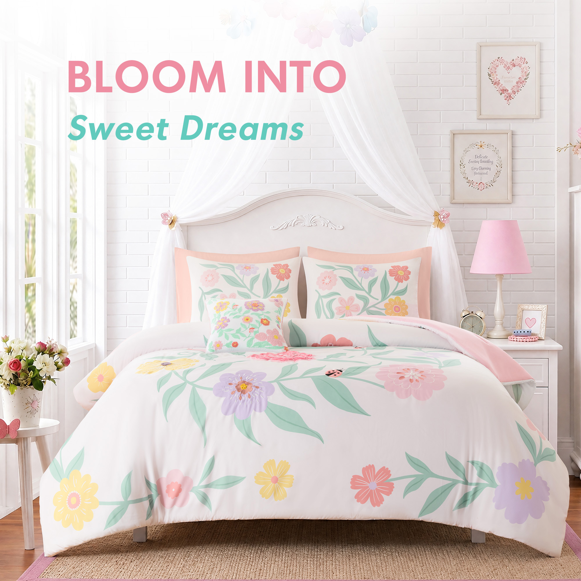 Floral Comforter Set