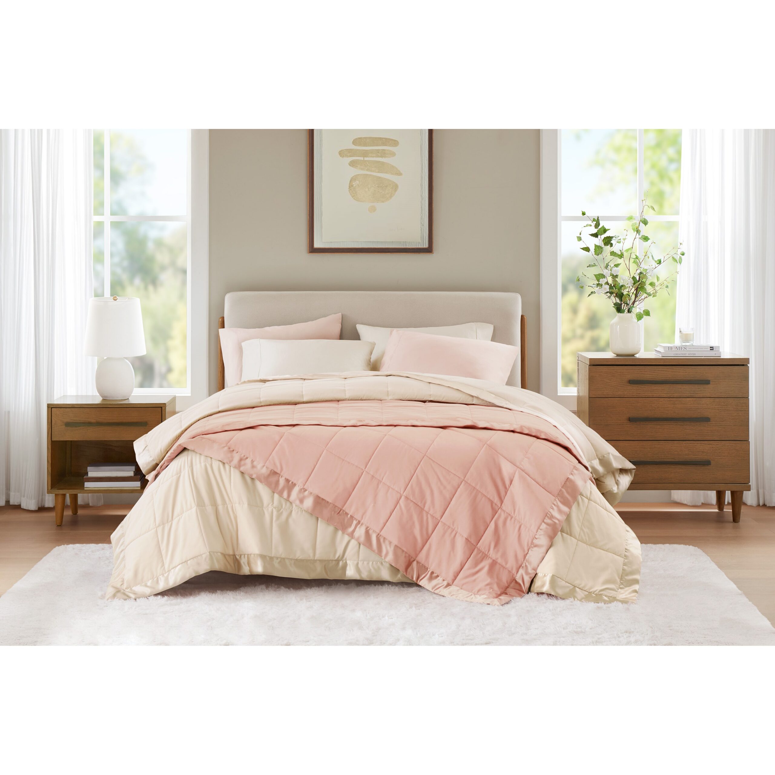Windom Lightweight Down Alternative Blanket with Satin Trim