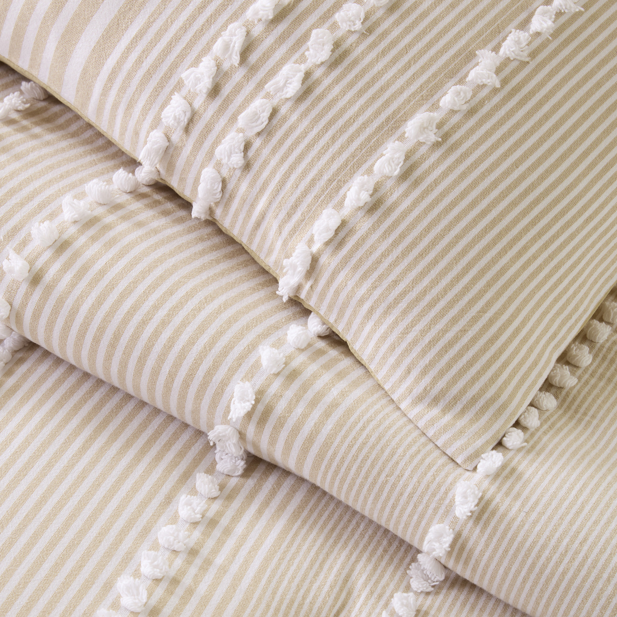 Anslee 3 Piece Cotton Yarn Dyed Comforter Set