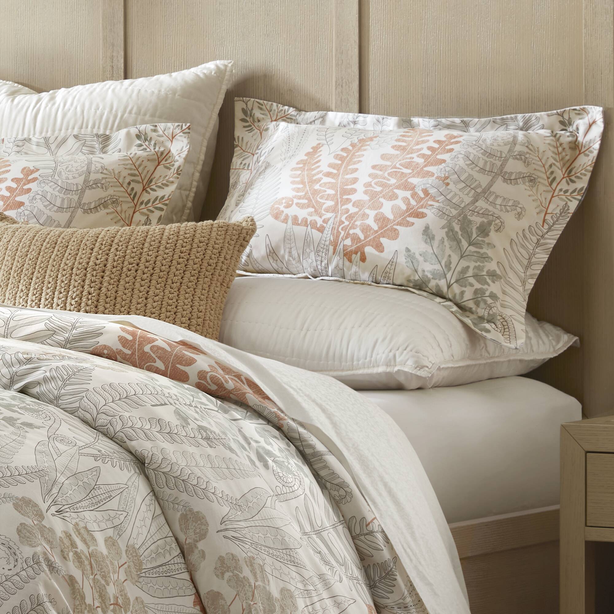 Botanical 100% Cotton Sateen Duvet Cover Set