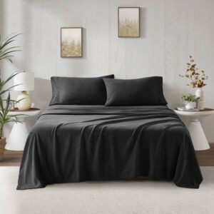 Micro Fleece Sheet Set from True North by Sleep Philosophy in  Black. Micro Fleece Sheet Set from True North by Sleep Philosophy in  Black. Micro Fleece Sheet Set from True North by Sleep Philosophy in  Black. Micro Fleece Sheet Set from True North by Sleep Philosophy in  Black. Micro Fleece Sheet Set from True North by Sleep Philosophy in  Black.