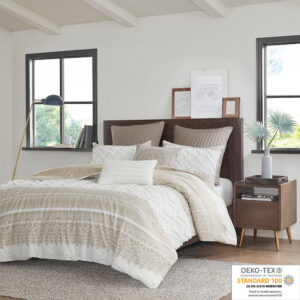 Mila 3 Piece Cotton Duvet Cover Set with Chenille Tufting from INK+IVY in  Taupe. Mila 3 Piece Cotton Duvet Cover Set with Chenille Tufting from INK+IVY in  Taupe. Mila 3 Piece Cotton Duvet Cover Set with Chenille Tufting from INK+IVY in  Taupe. Mila 3 Piece Cotton Duvet Cover Set with Chenille Tufting from INK+IVY in  Taupe. Mila 3 Piece Cotton Duvet Cover Set with Chenille Tufting from INK+IVY in  Taupe.
