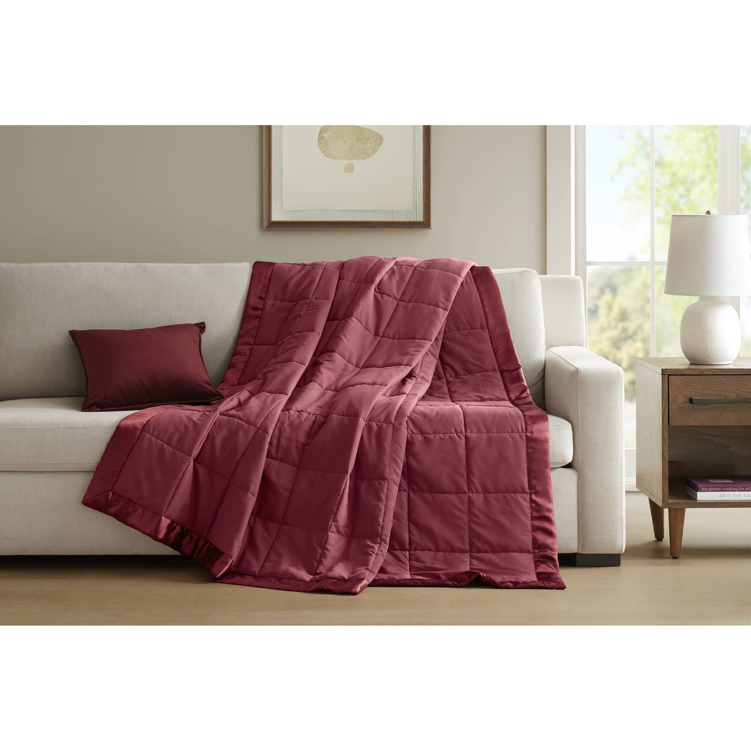 Windom Lightweight Down Alternative Blanket with Satin Trim