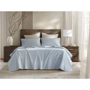 100% Egyptian Cotton Sateen Sheet Set from Harbor House in  Blue. 100% Egyptian Cotton Sateen Sheet Set from Harbor House in  Blue. 100% Egyptian Cotton Sateen Sheet Set from Harbor House in  Blue. 100% Egyptian Cotton Sateen Sheet Set from Harbor House in  Blue. 100% Egyptian Cotton Sateen Sheet Set from Harbor House in  Blue.