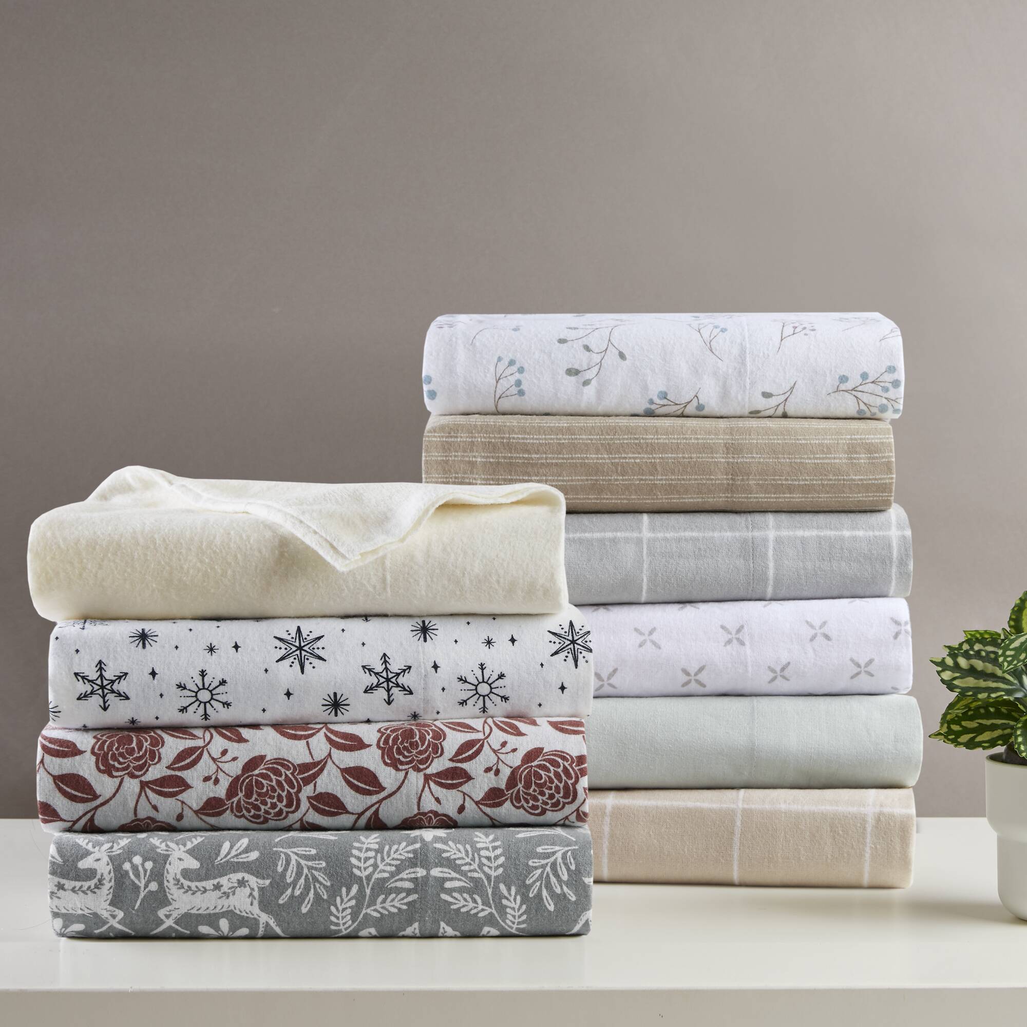 Cozy Cotton Flannel Printed Sheet Set