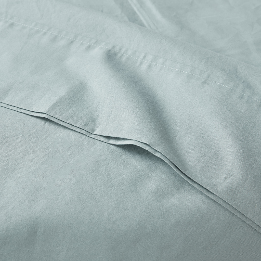 200 Thread Count Relaxed Cotton Percale Sheet Set