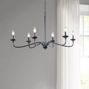 Brighton 6-Light Farmhouse Metal Chandelier from INK+IVY in  Matte Black. Brighton 6-Light Farmhouse Metal Chandelier from INK+IVY in  Matte Black. Brighton 6-Light Farmhouse Metal Chandelier from INK+IVY in  Matte Black. Brighton 6-Light Farmhouse Metal Chandelier from INK+IVY in  Matte Black. Brighton 6-Light Farmhouse Metal Chandelier from INK+IVY in  Matte Black.