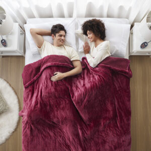Heated Microlight to Berber Blanket from Beautyrest in  Red. Heated Microlight to Berber Blanket from Beautyrest in  Red. Heated Microlight to Berber Blanket from Beautyrest in  Red. Heated Microlight to Berber Blanket from Beautyrest in  Red. Heated Microlight to Berber Blanket from Beautyrest in  Red.