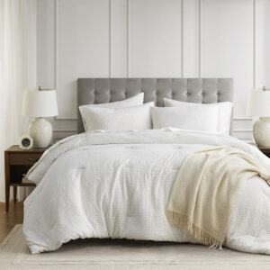 Mina Weave Comforter from Comfort Spaces in  White. Mina Weave Comforter from Comfort Spaces in  White. Mina Weave Comforter from Comfort Spaces in  White. Mina Weave Comforter from Comfort Spaces in  White. Mina Weave Comforter from Comfort Spaces in  White.