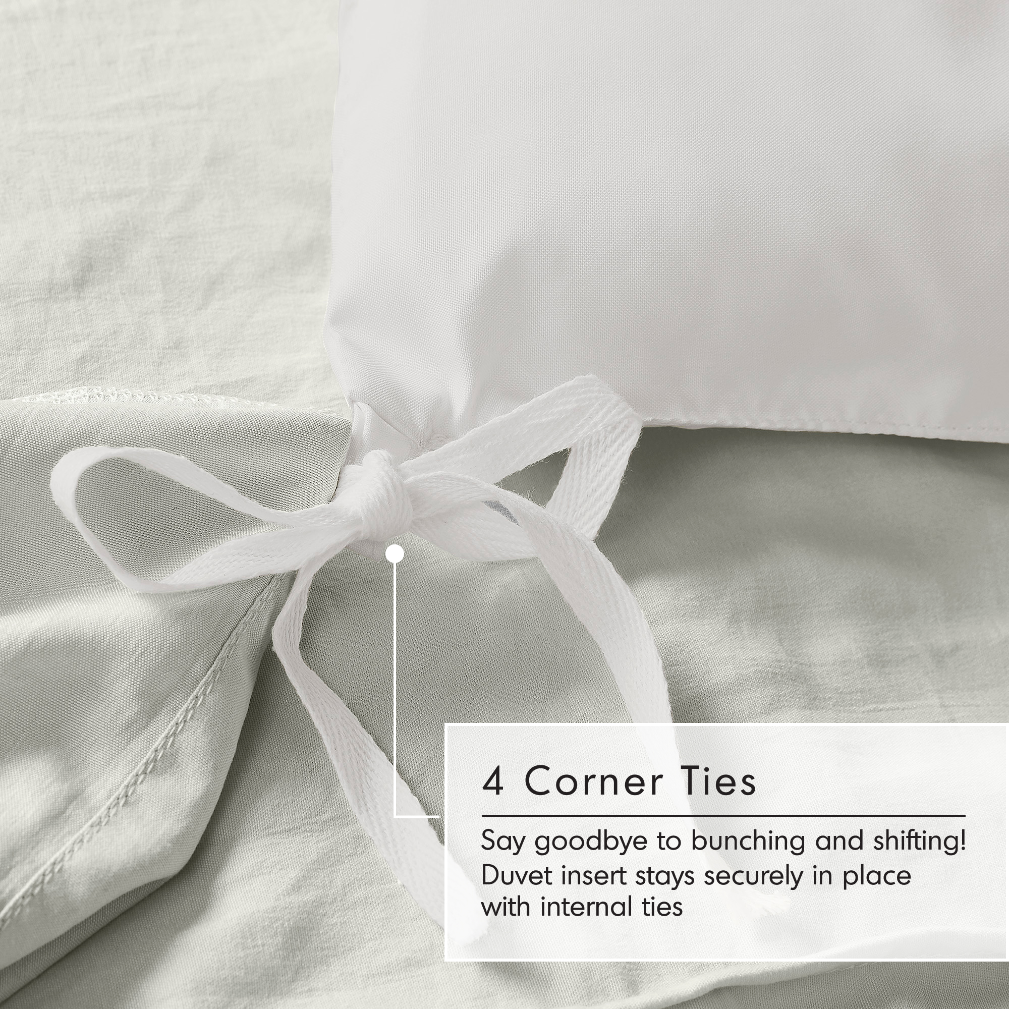 Walker Soft Washed Pleated Duvet Cover Set