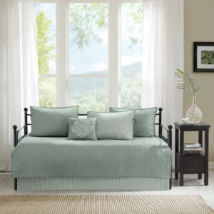 Quebec 6 Piece Reversible Daybed Cover Set from Madison Park in  Seafoam. Quebec 6 Piece Reversible Daybed Cover Set from Madison Park in  Seafoam. Quebec 6 Piece Reversible Daybed Cover Set from Madison Park in  Seafoam. Quebec 6 Piece Reversible Daybed Cover Set from Madison Park in  Seafoam. Quebec 6 Piece Reversible Daybed Cover Set from Madison Park in  Seafoam.